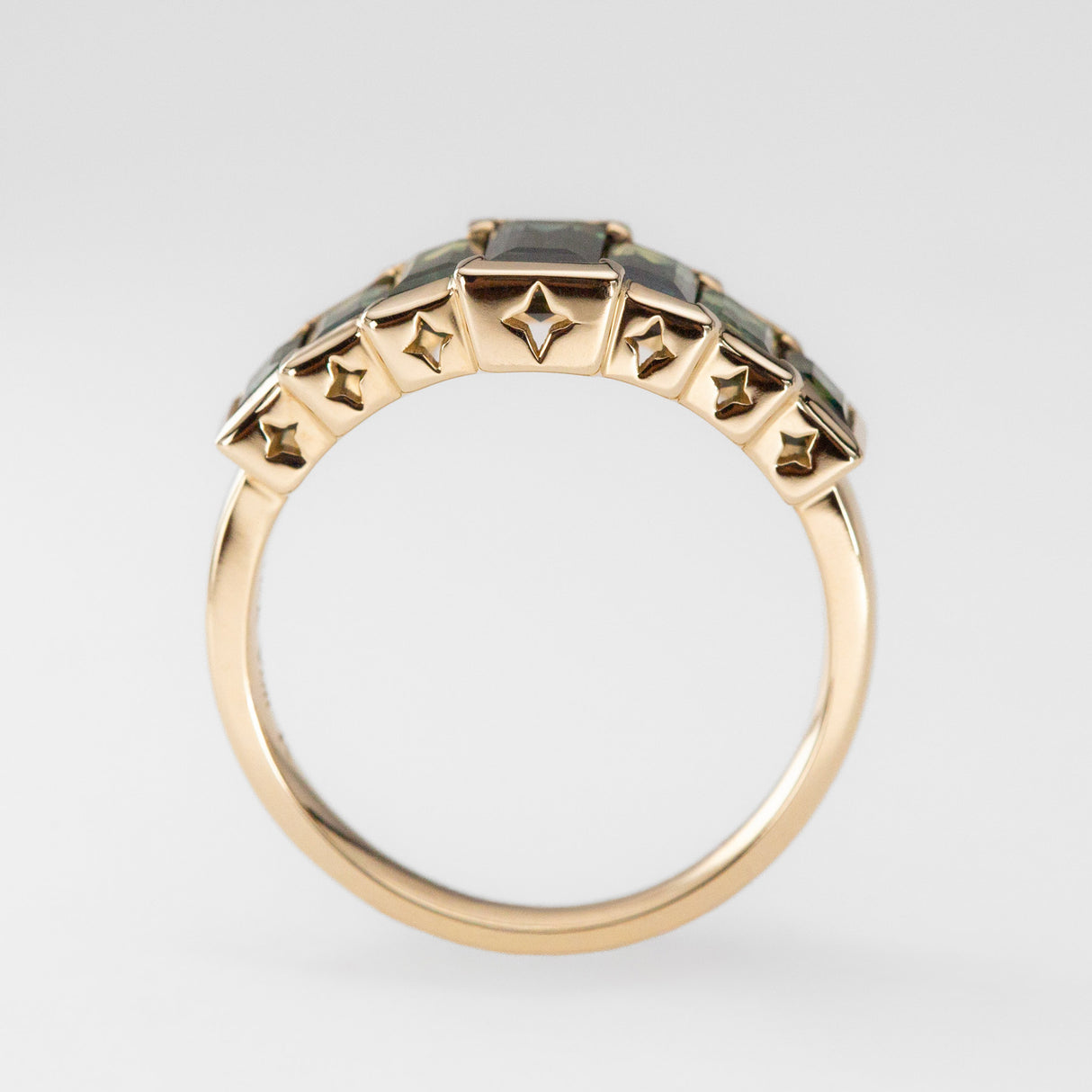 Seven Stars Sapphire Ring