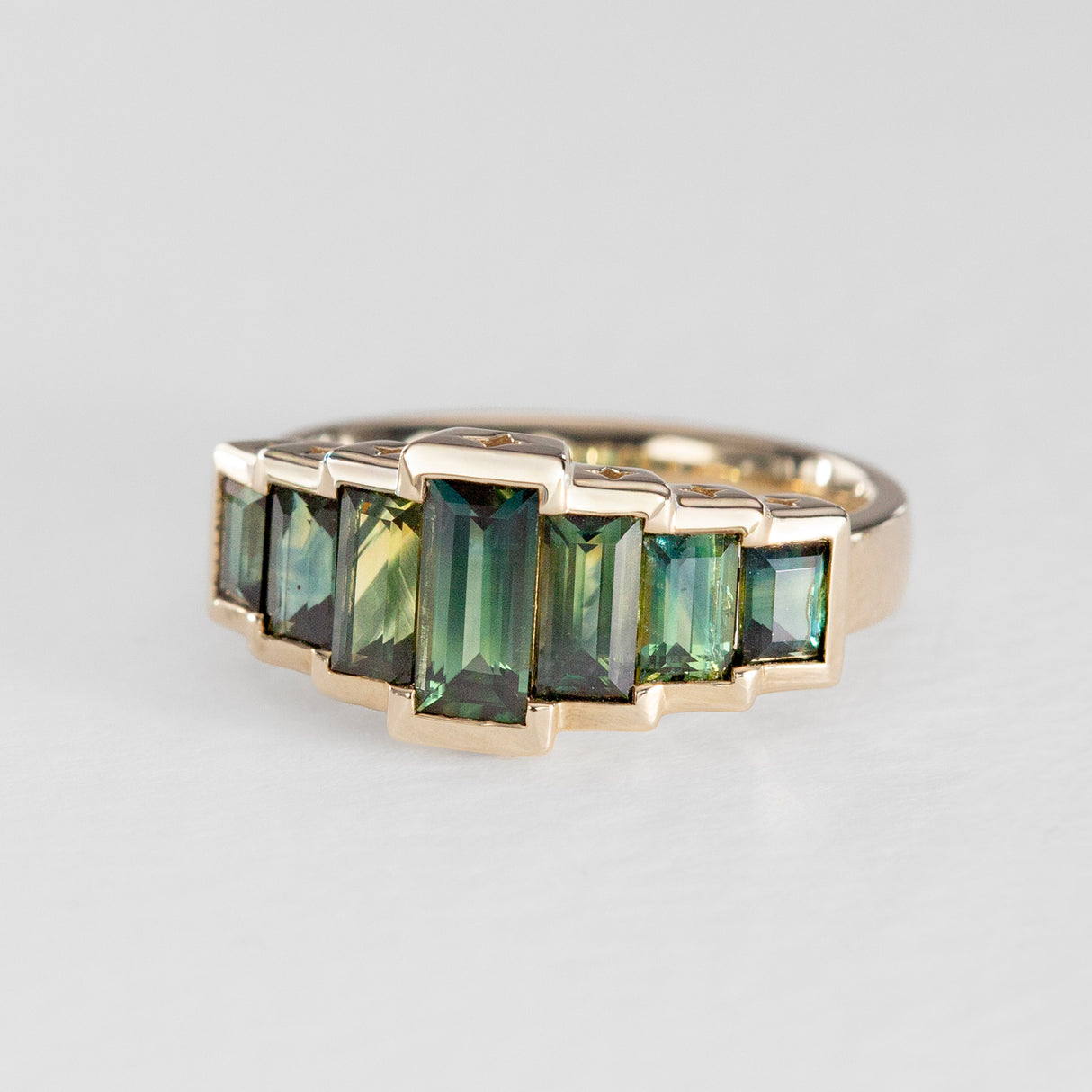 Seven Stars Sapphire Ring