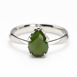 Pounamu Teardrop Ring