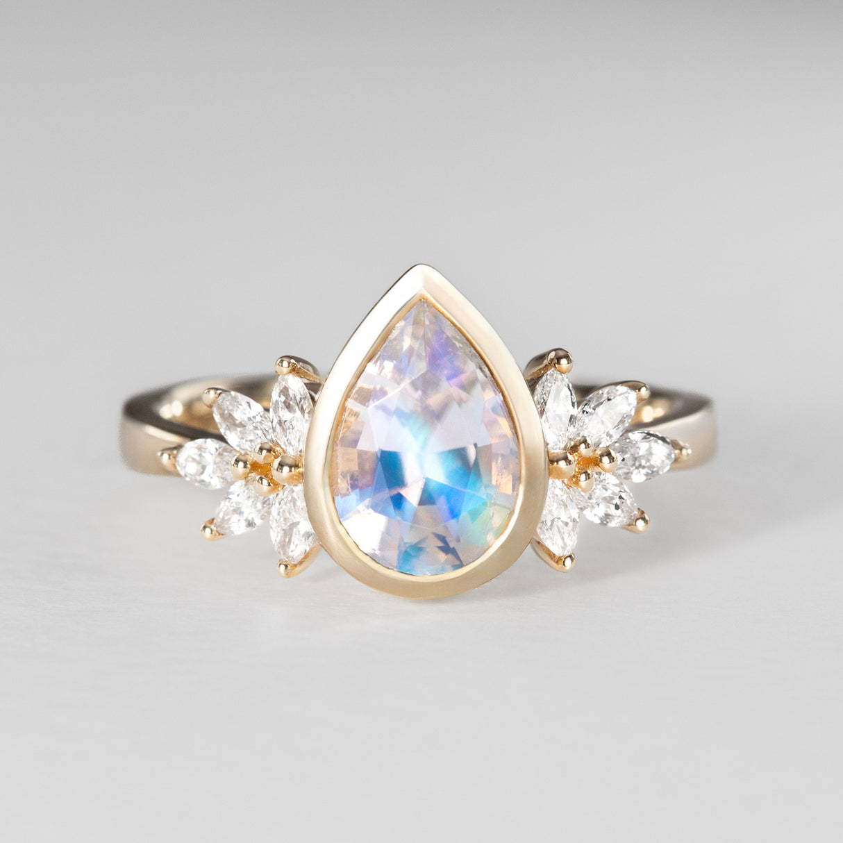 Snow Queen Moonstone Ring