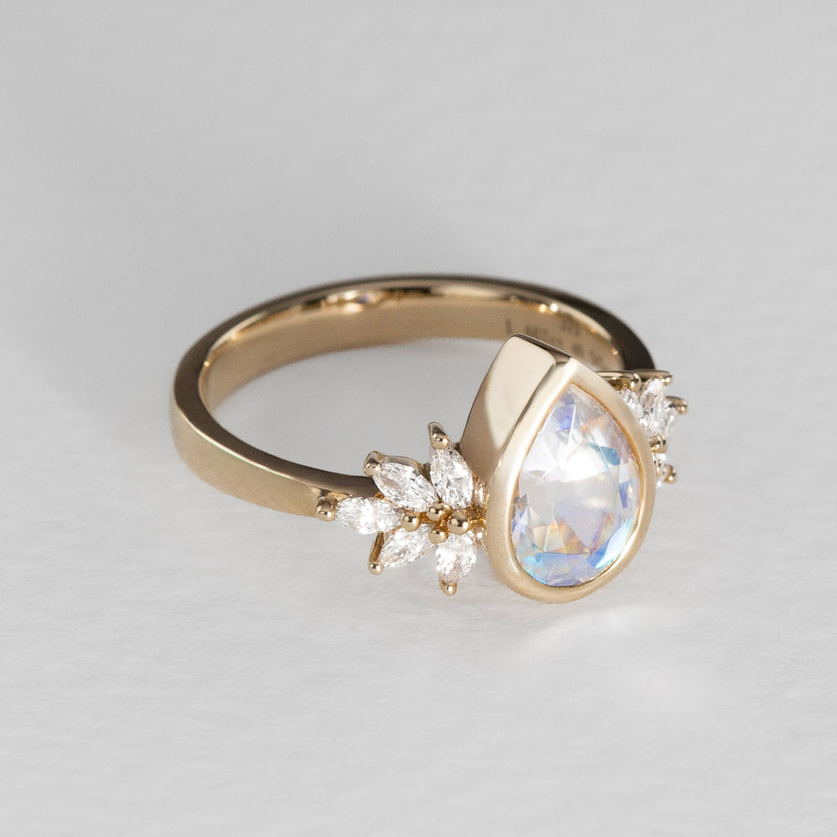 Snow Queen Moonstone Ring