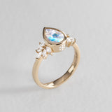 Snow Queen Moonstone Ring