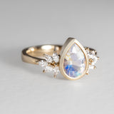 Snow Queen Moonstone Ring