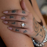 Snow Queen Moonstone Ring