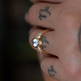 Snow Queen Moonstone Ring