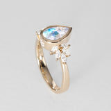 Snow Queen Moonstone Ring