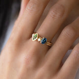 Classic Blue Sapphire Tiny Treasure Ring