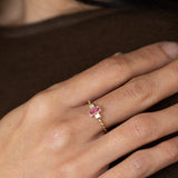 Neon Pink Mahenge Spinel Tiny Treasure Ring