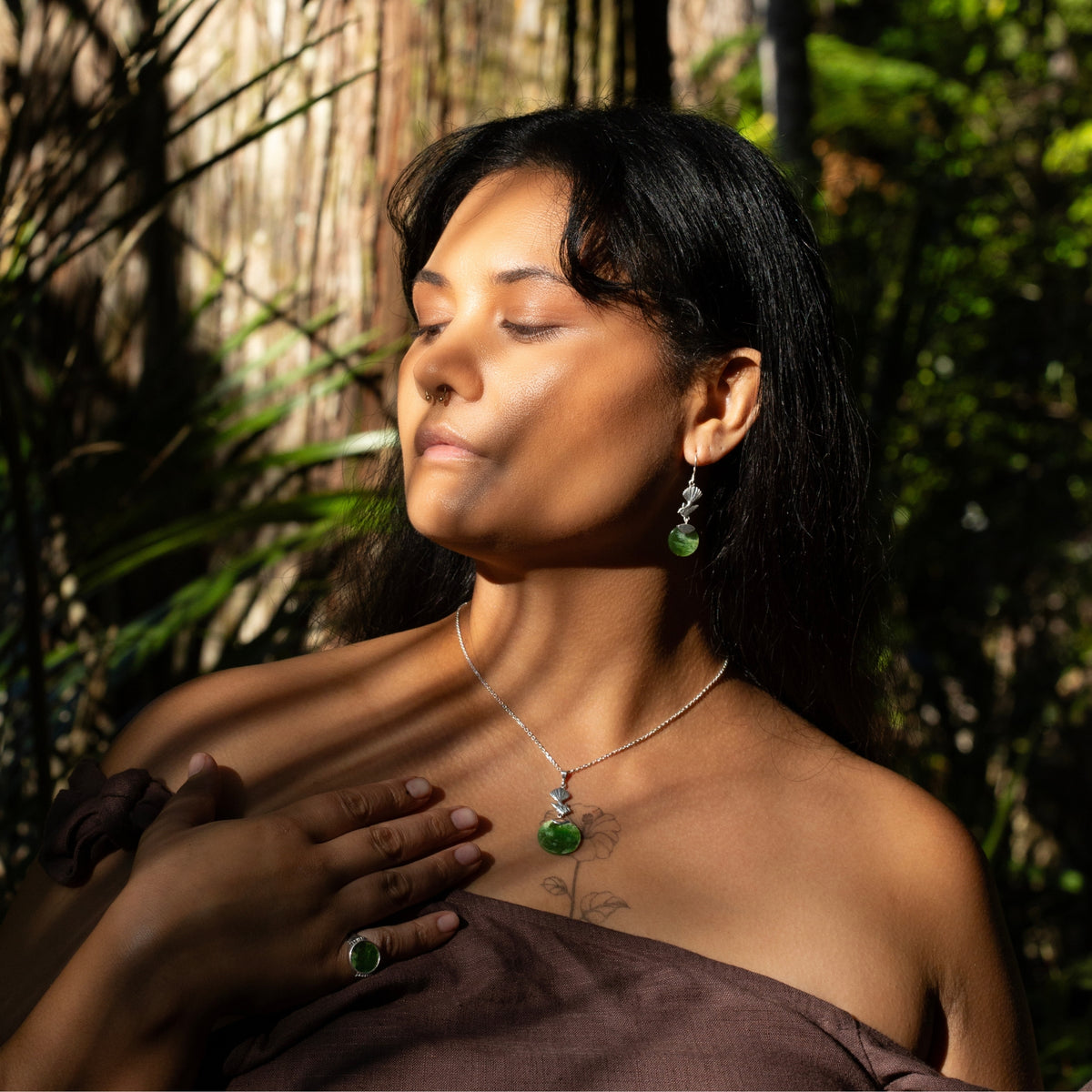 Pīwakawaka Pounamu Necklace