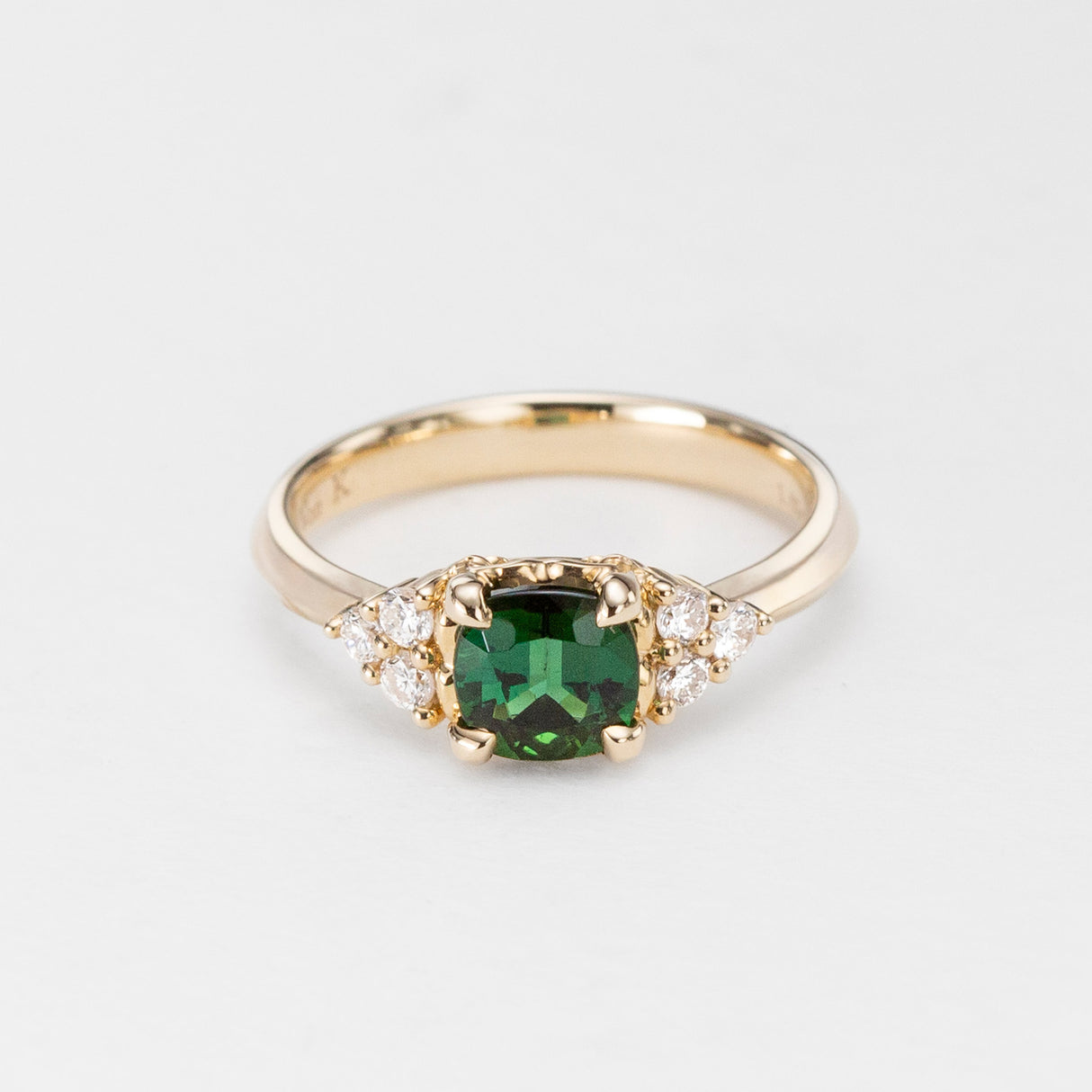 Teal Tourmaline Beetle Ring