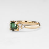 Teal Tourmaline Beetle Ring