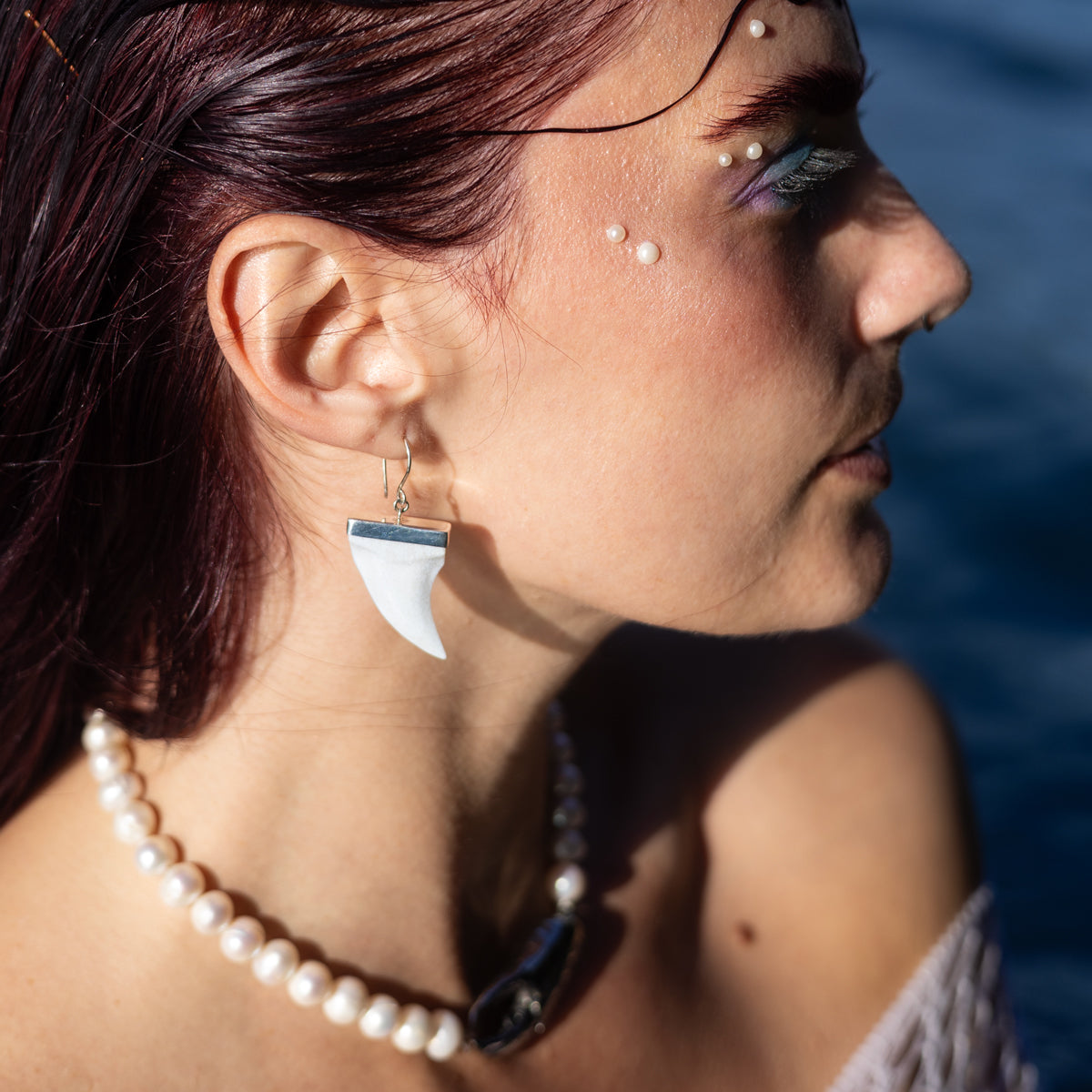 Thrasher Earrings in Moose Antler