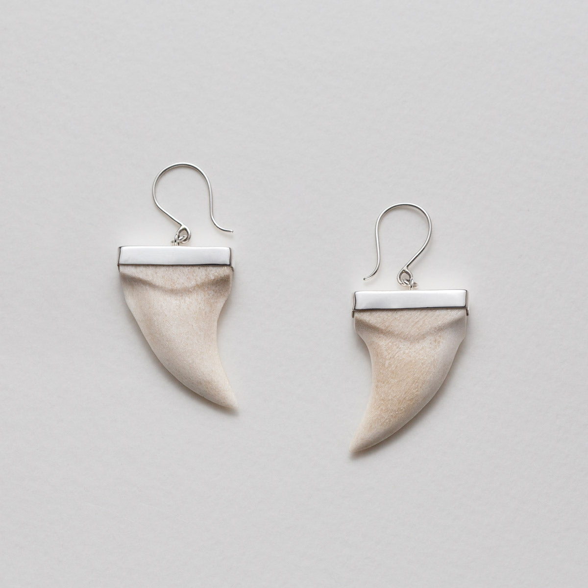 Thrasher Earrings in Moose Antler