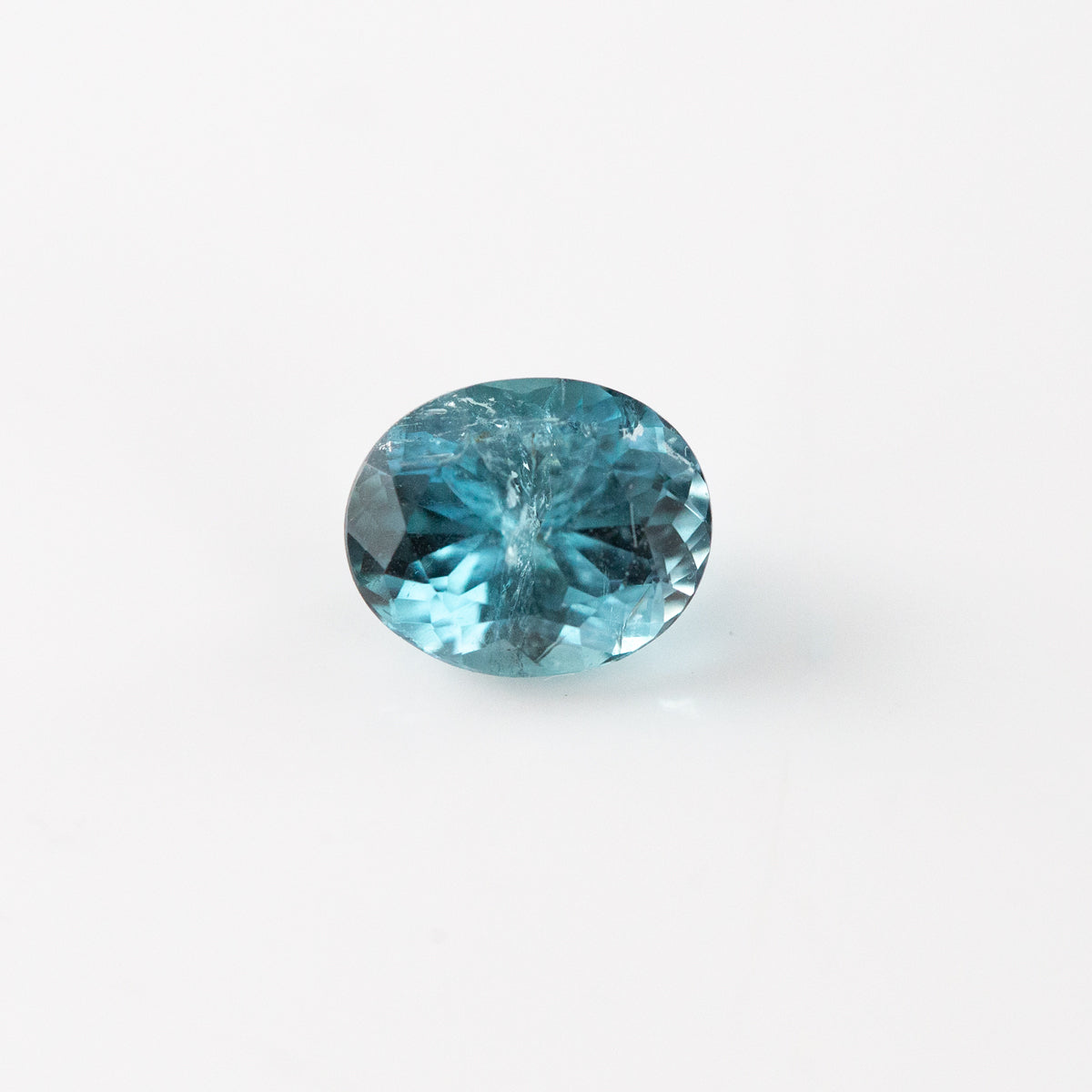 Blue-Green Tourmaline Oval 1.36 carats