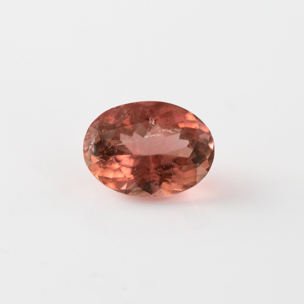 Coral Tourmaline Oval 1.72 carats