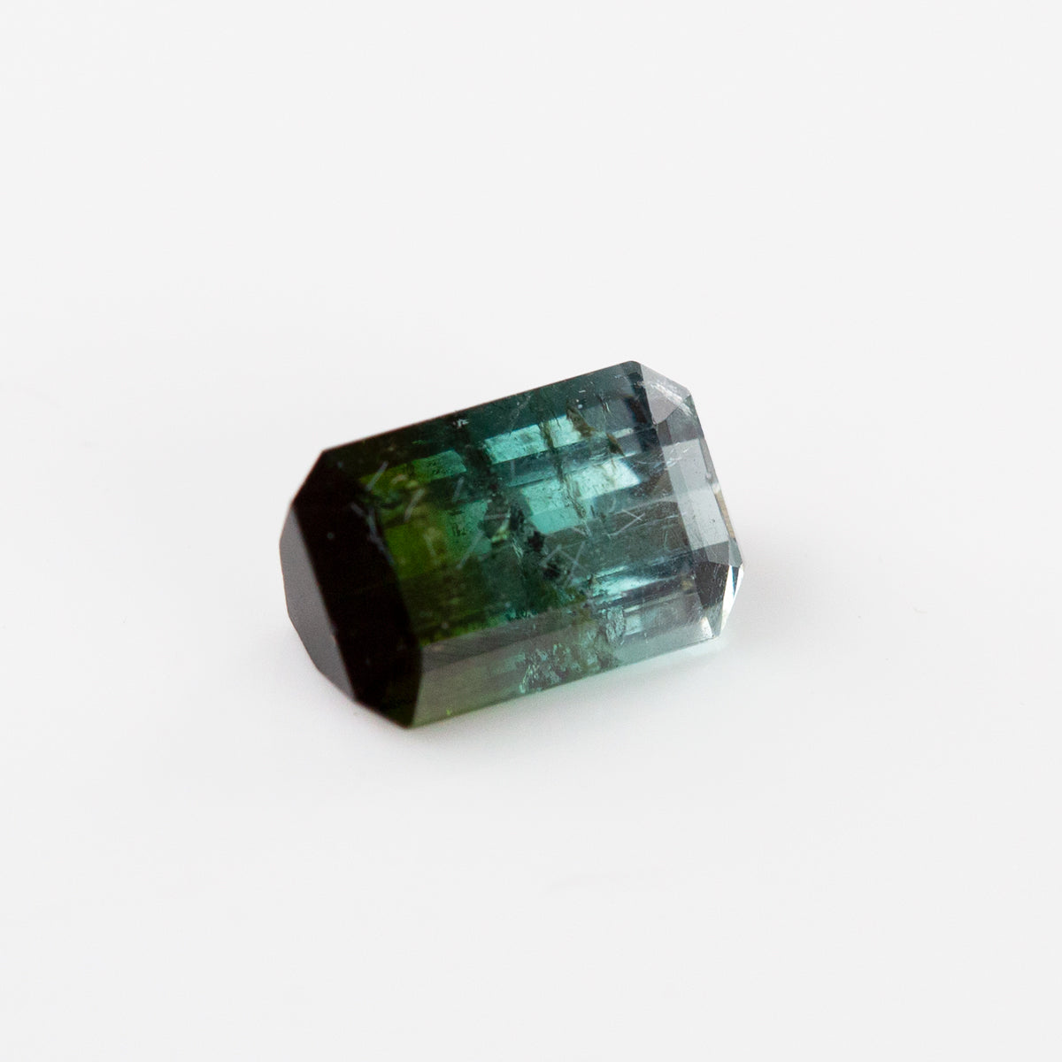 Green Blue Bi-Colour Tourmaline Octagonal Cut 1.83 carat