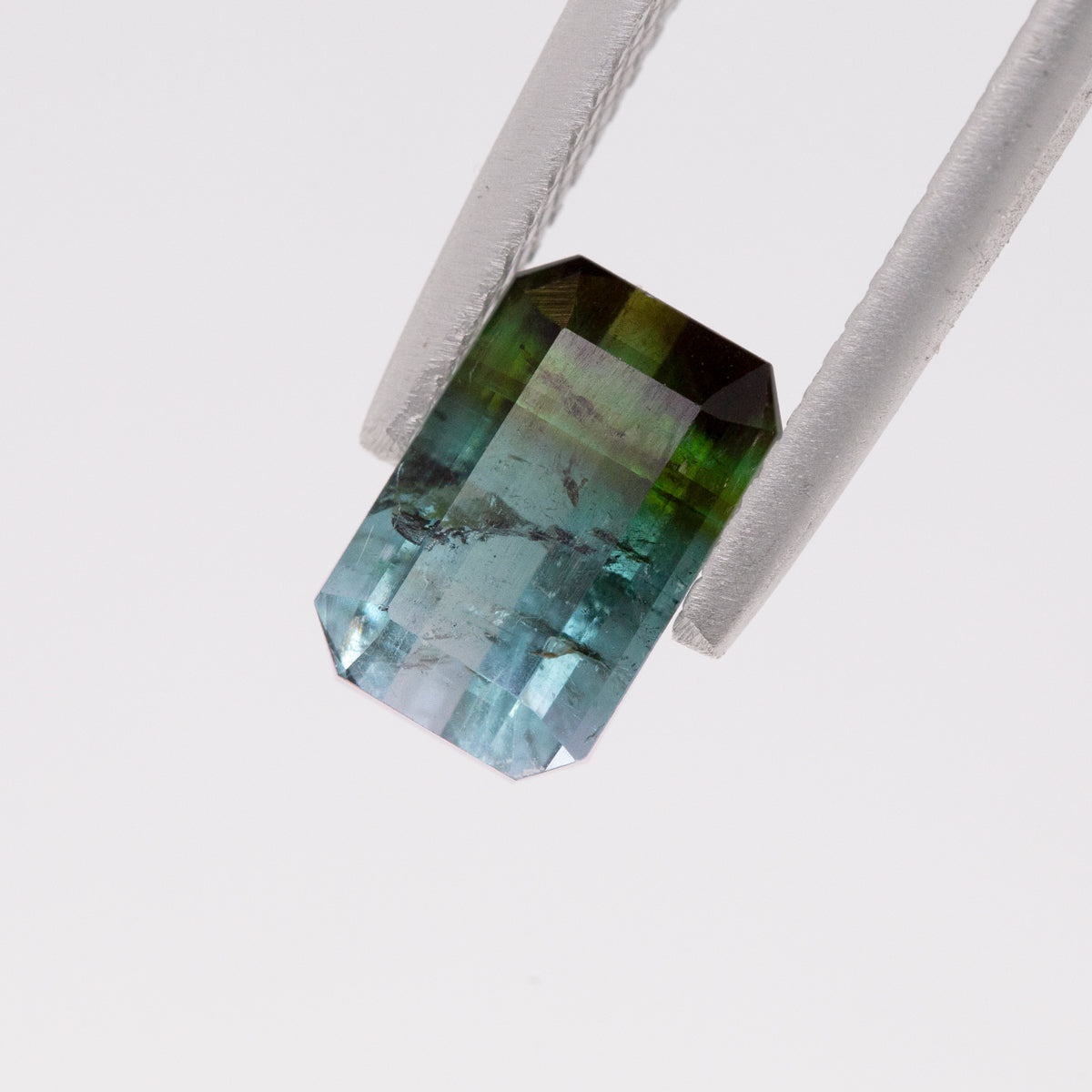 Green Blue Bi-Colour Tourmaline Octagonal Cut 1.83 carat