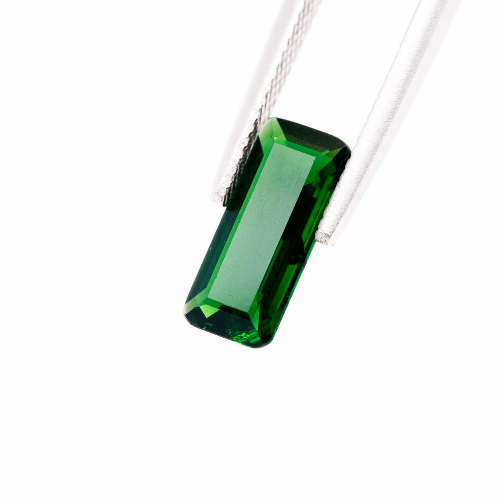 Chrome Green Tourmaline Rectangular Step cut 2.16 carat