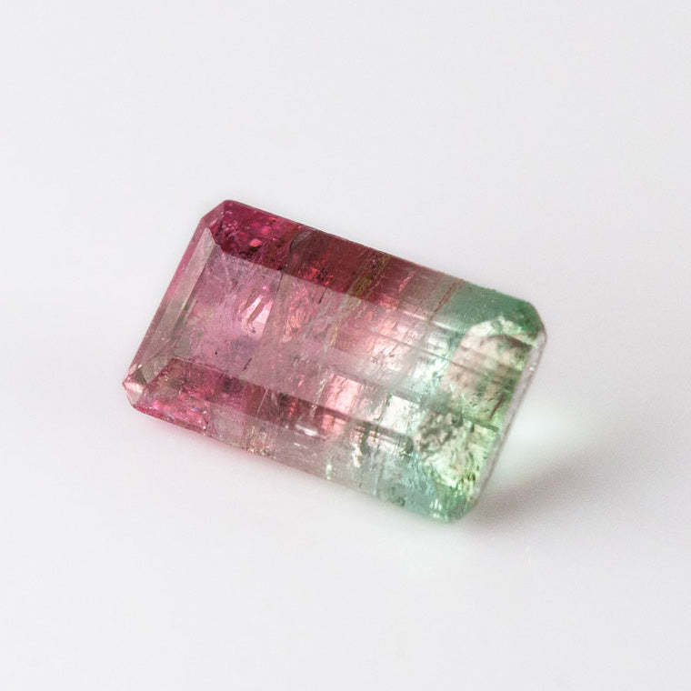 Watermelon Tourmaline Octagonal Step cut 3.24 carat