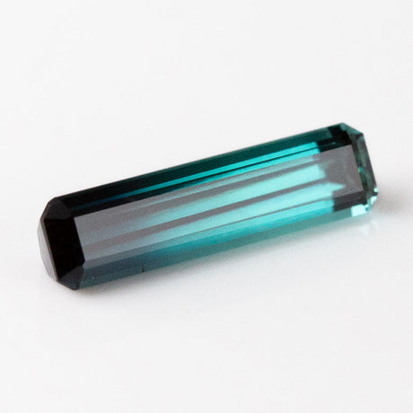 Blue Black Bi-Colour Tourmaline Octagonal Step cut 3.4 carat