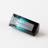 Blue Black Bi-Colour Tourmaline Rectangular Step cut 4.46 carat