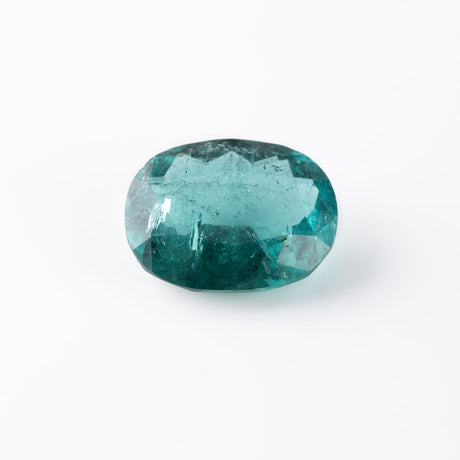 Teal Tourmaline Oval Mixed Cut 9.05 carats