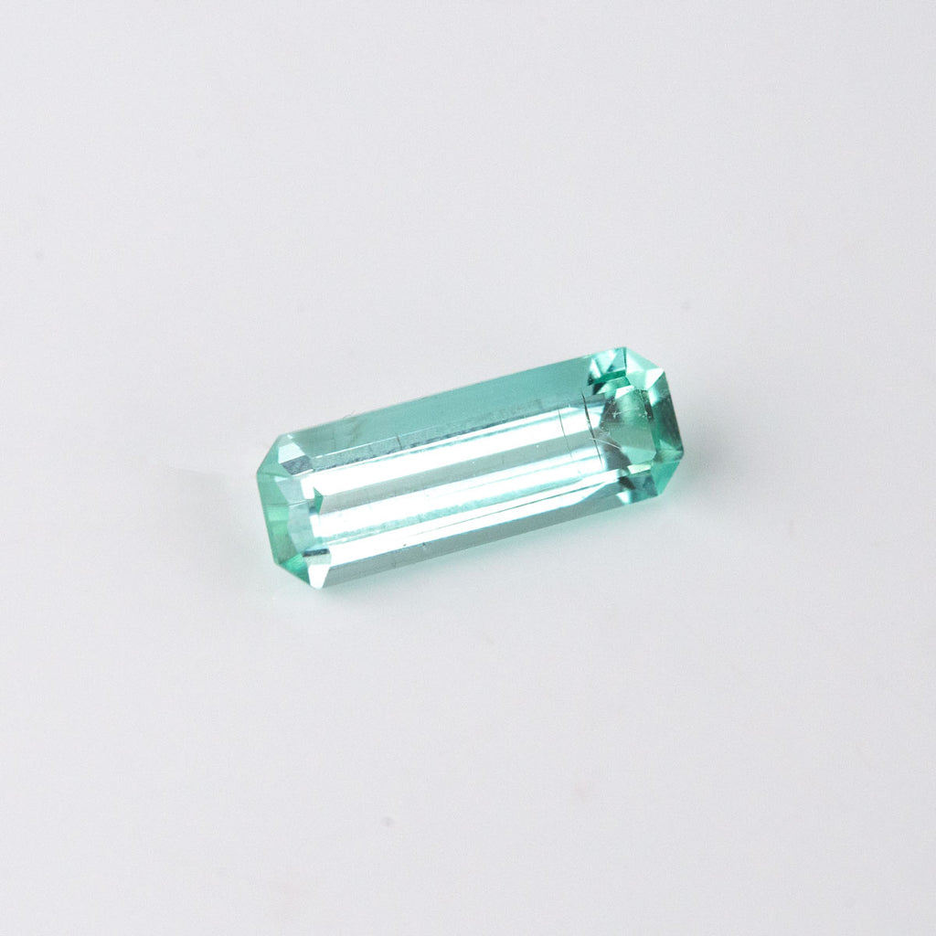 Blue Green Tourmaline Rectangular Step Cut 2.10 carats