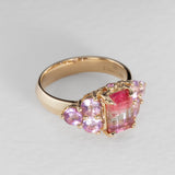 Violet Queen Watermelon Tourmaline Ring