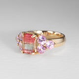Violet Queen Watermelon Tourmaline Ring