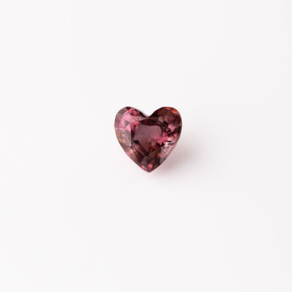 Smokey Rose Zircon Heart 0.98 carats