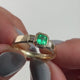 Little Princess ring with Emerald and Diamonds in 9 carat Gold