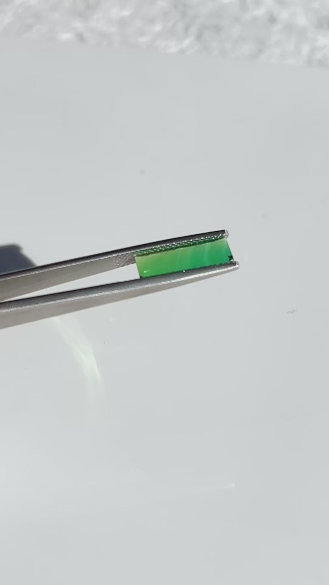 Matrix Green Tourmaline Rectangular Cabochon cut 3.2 carats