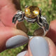 Lucky Bunny ring with Citrine in Sterling Silver