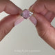 Candyfloss ring with Pink Sapphire and Diamonds in 9 carat Pink Gold