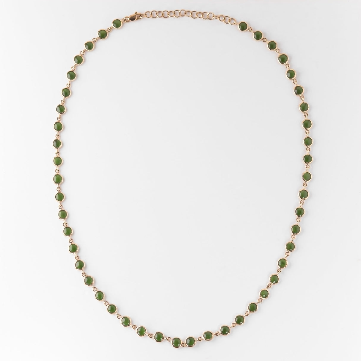 Pounamu Continuum Necklace in 14 carat Gold