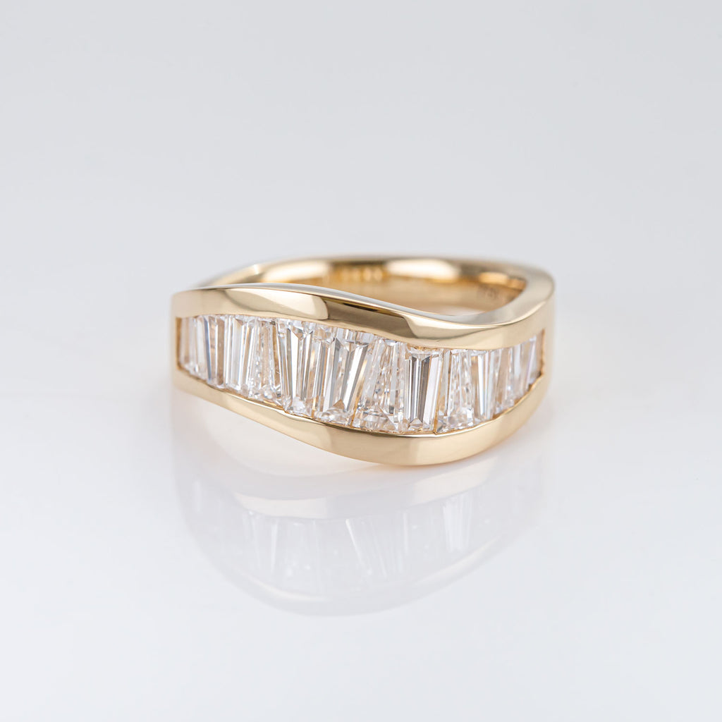 Sparkling Diamond River ring in 18 carat Gold #1 (size 6)