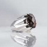 Smokey Quartz Large Star Claw Ring