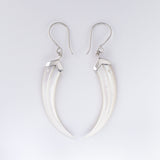 Mother of Pearl Shell Huia Beak Earrings