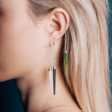 Black Buffalo Horn Slipstream Earrings