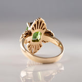 3.58 carat Green Tourmaline Gloria ring in 9 carat Gold