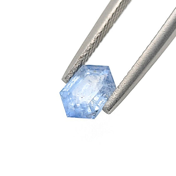 Sky Blue Sapphire Hexagonal Step cut 1.54 carat