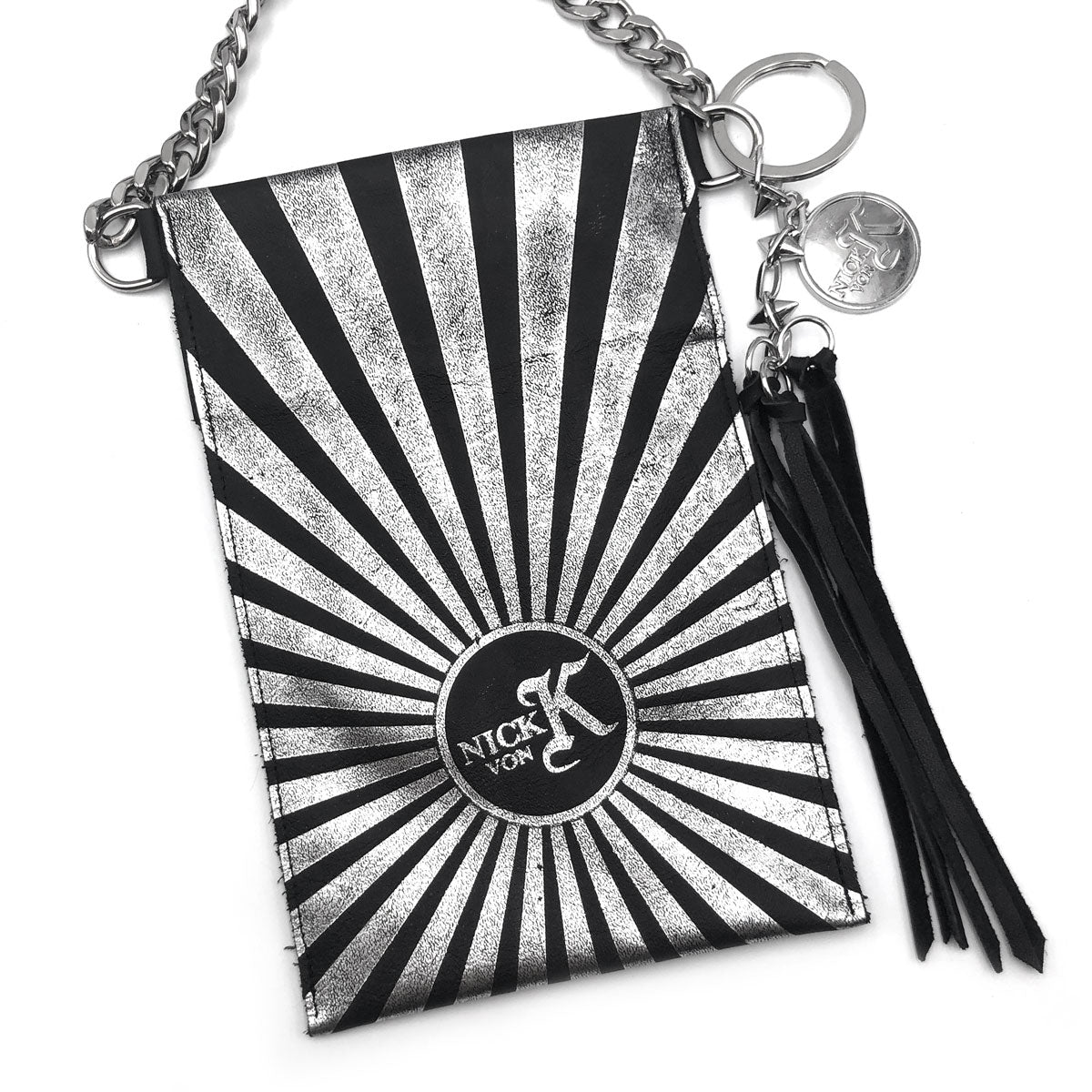 Sunrise Cellphone Pouch Black and Silver