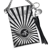 Sunrise Cellphone Pouch Black and Silver