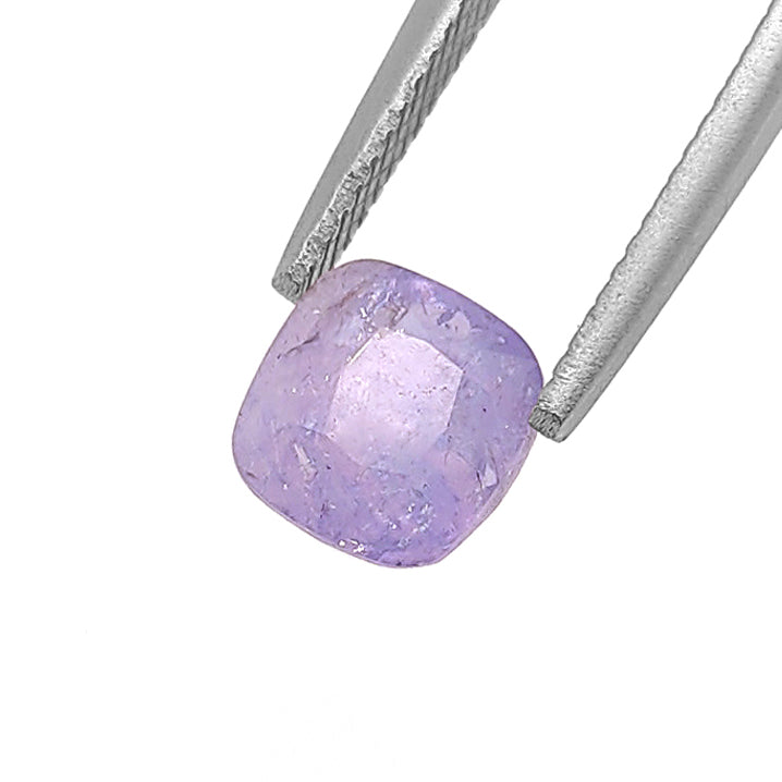 Cloudy Purple Sapphire Cushion cut 2.25 carats