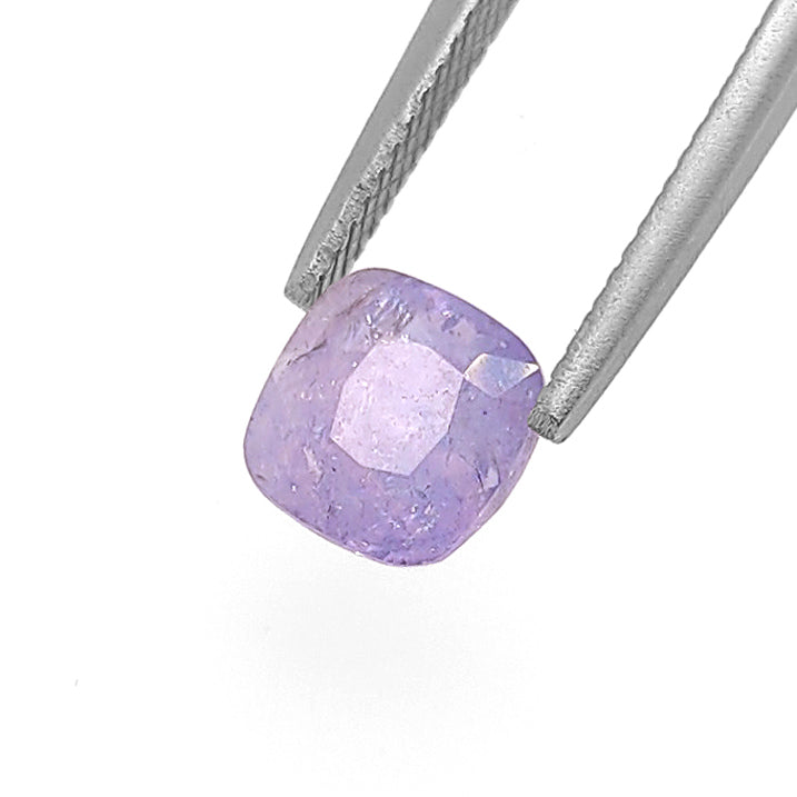 Cloudy Purple Sapphire Cushion cut 2.25 carats