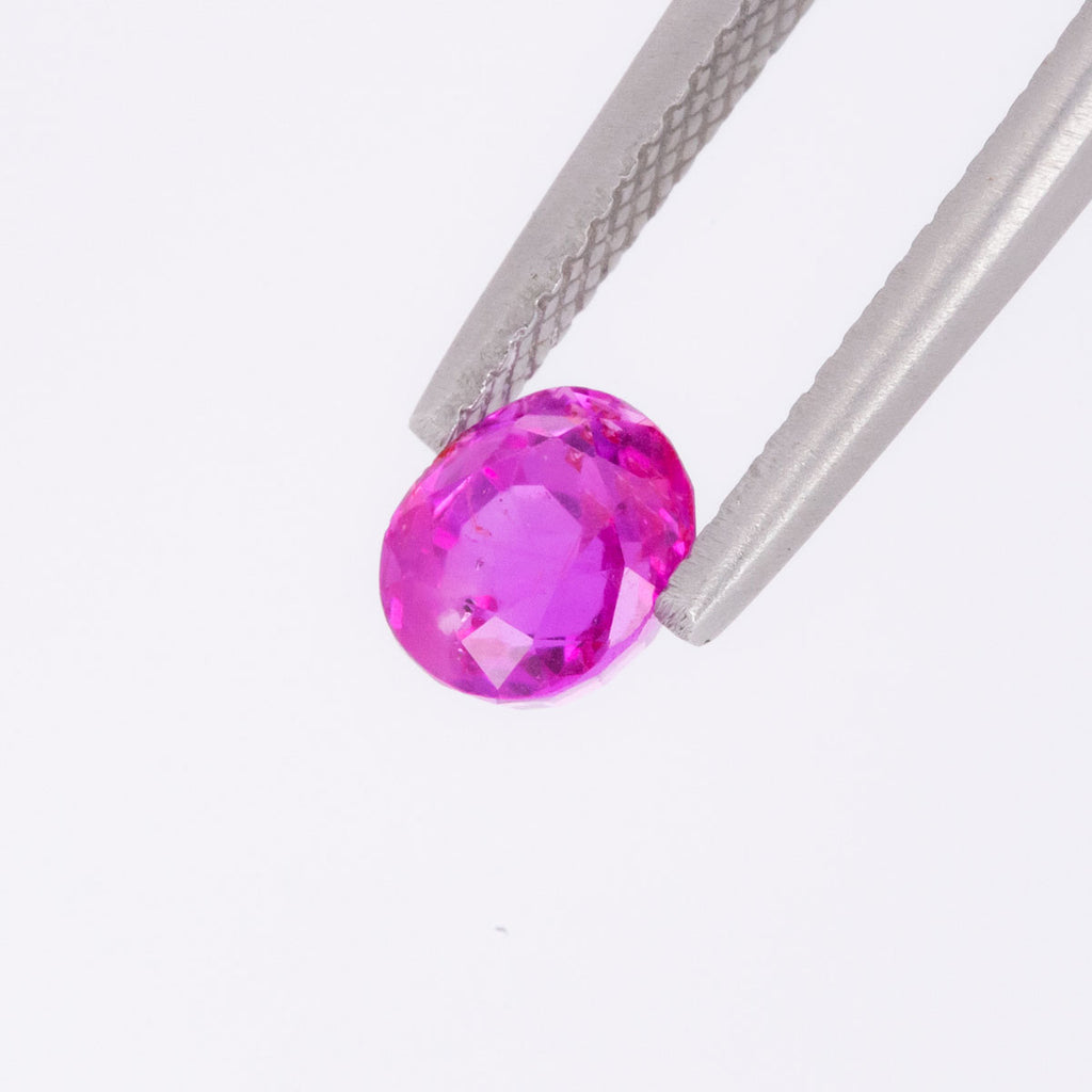 Disco Pink Sapphire Oval cut faceted 1.45 carats