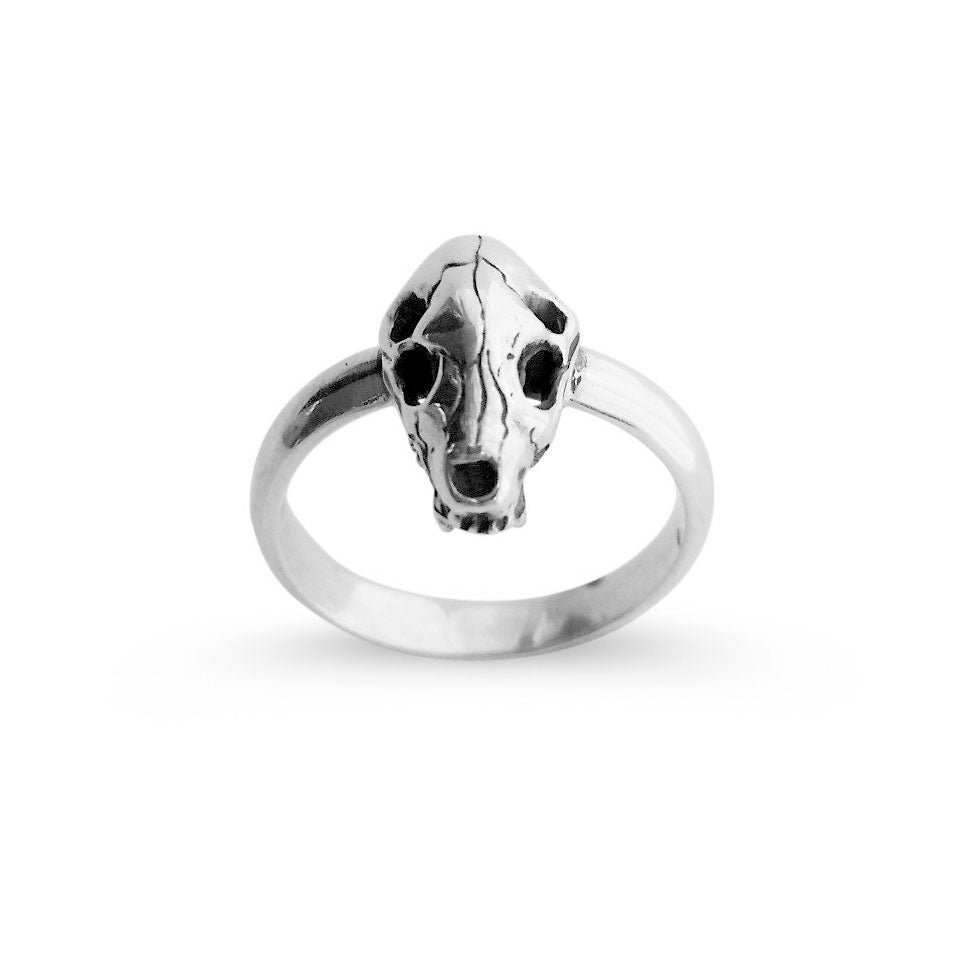 Dog Skull mini ring