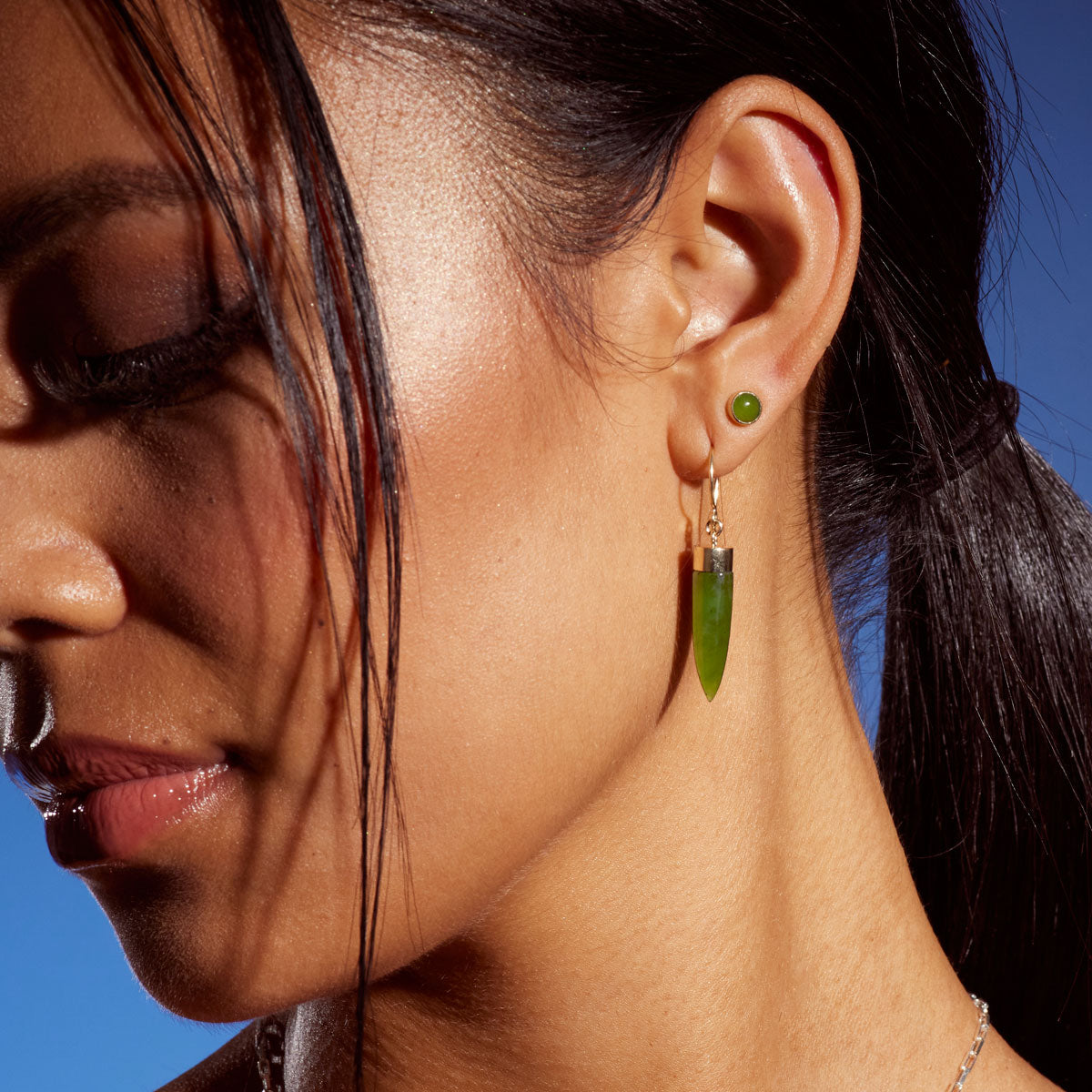 Pounamu Dot Studs