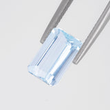 Baby Blue Aquamarine Emerald cut 3.90 carats