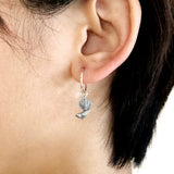 Fantails on Sleeper earrings